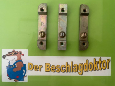 Siegenia Schließbleche Dreiersetz 1 x DIN R, 1 x DIN L u. 1 x din-unabhängig