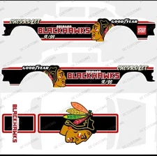 55 CHEVY GASSER (NONE-WHITE TONER) DECALS BLACK HAWK