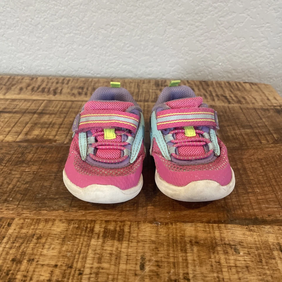 Stride Rite SRT Ian Rosa Multi 4.5 Zapatos Tenis Respuesta Sensorial Caminar Foto 3 de 4