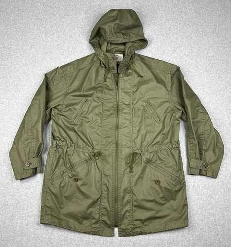 Vetements Jacket Mens Medium Green Melrose Full Zip Parka Hooded Made In Japan - product listing photo