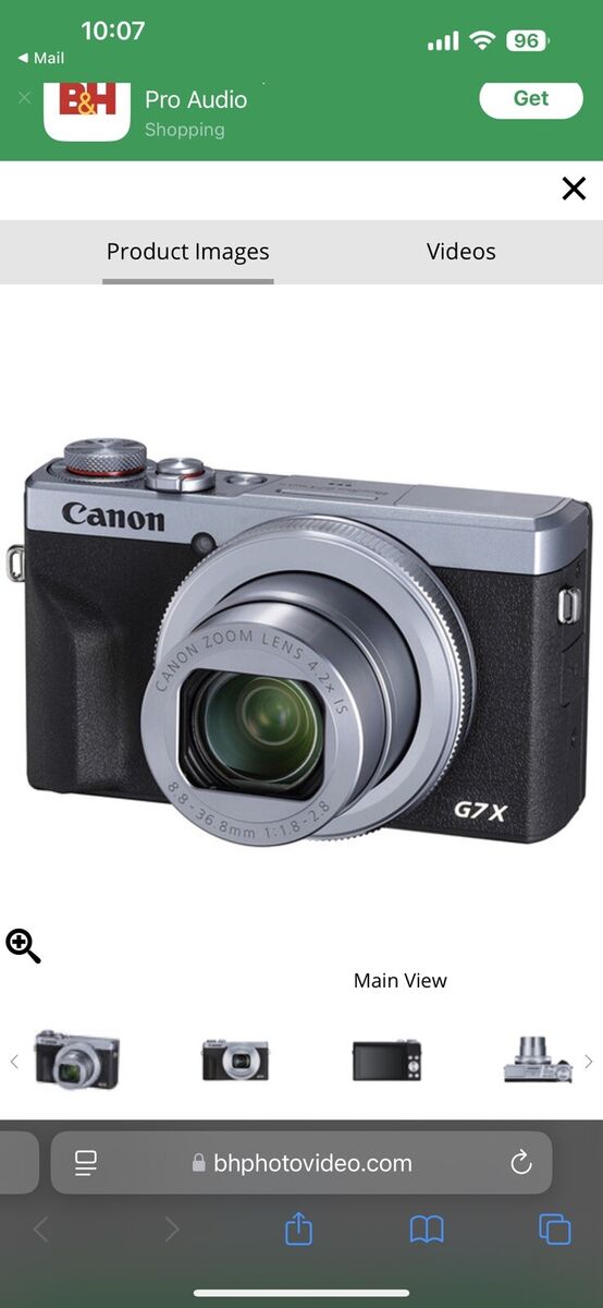 Canon PowerShot G7 X Mark III - 20.1MP Point & Shoot Digital Canon PowerShot G7 X Mark III - 20.1MP Point & Shoot Digital