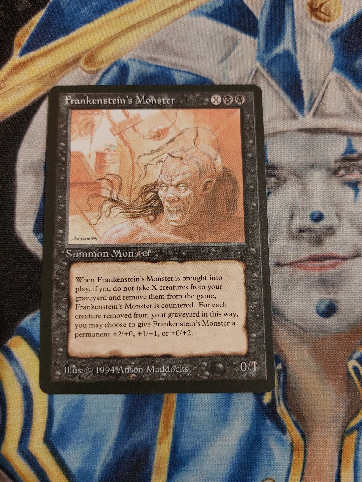 Frankenstein's Monster MTG The Dark Rare Black Creature Near-Mint to Mint x1 GG1