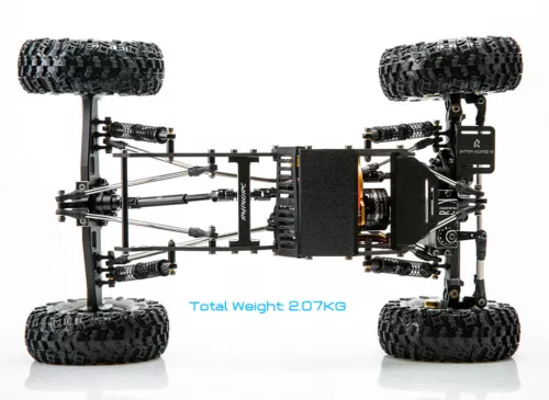 Rhino RC W1 RTR Chassis 317mm 1/10 Shafty Crawler Rig MOZA 1.9 Tires Brass Wheel - Picture 14 of 21