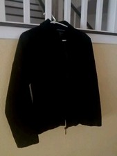 Savannah Premium Quality Suede Leather Black Women’s Jacket Size M