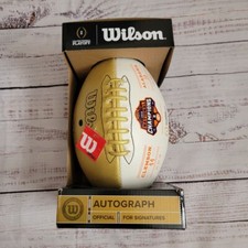 Wilson Official Signatures 2018 National Champions Clemson Alabama Gold Football