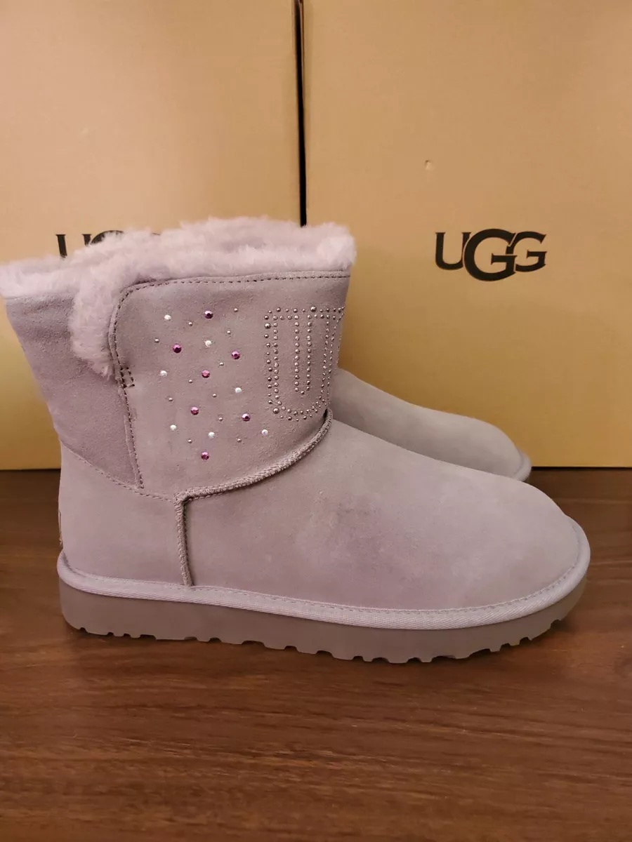 Ugg femme classique Ugg gemme mini taille US 8 couleur gris amithyste douce