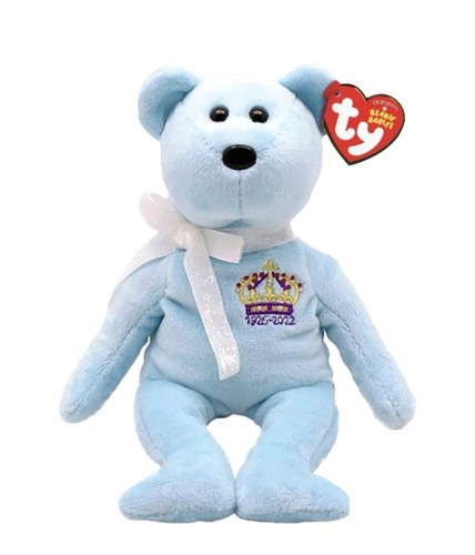TY Beanie Babies - Queen Elizabeth II Bear 41289 15cm Soft Toy x3 - Picture 9 of 10