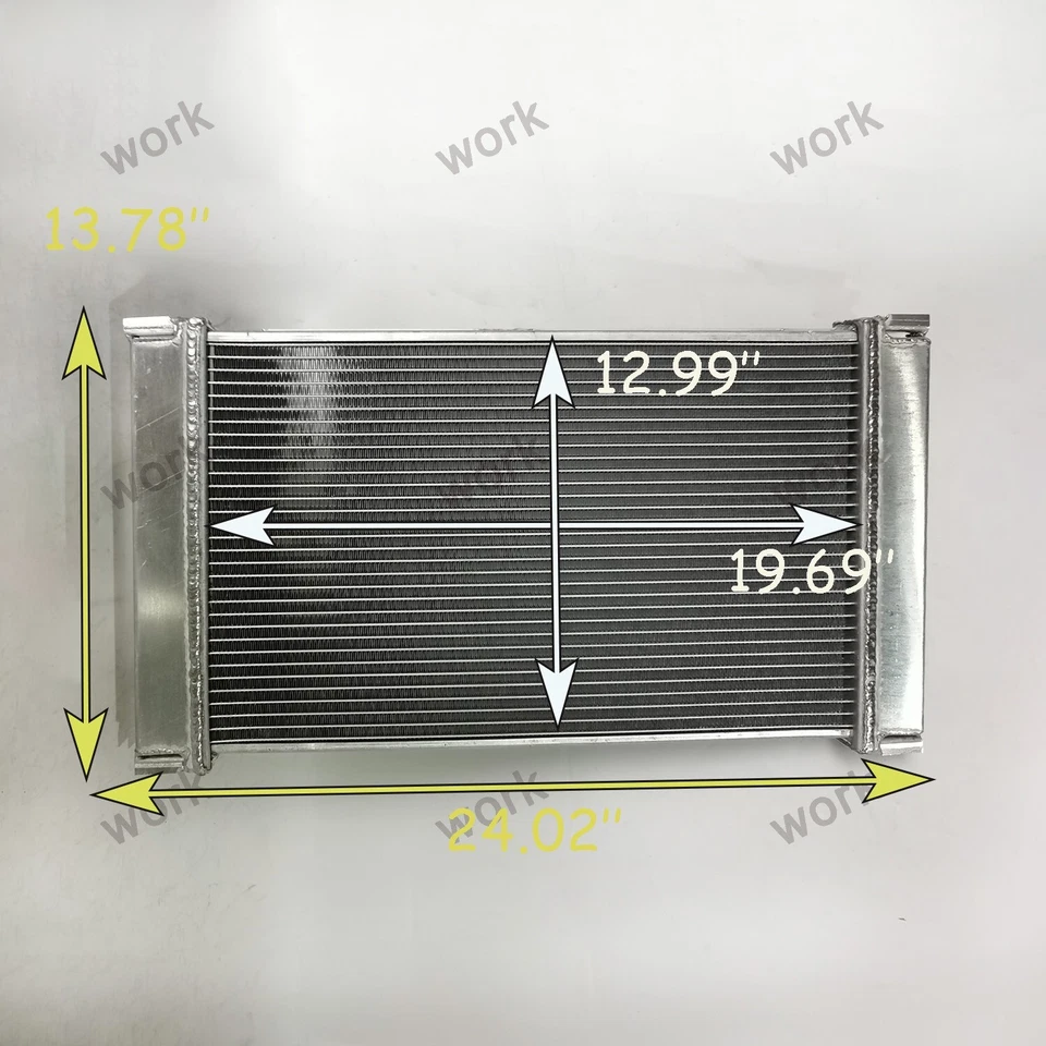 Radiador de aluminio de 2 filas para 1983-1988 1984 1985 PORSCHE 944 2,5 L 2,7 L AT & MT Foto 2 de 4