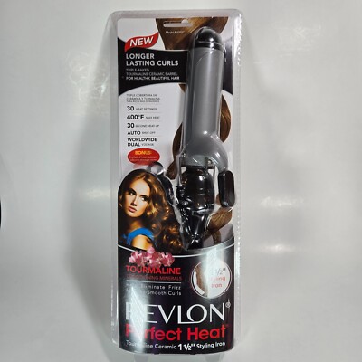 Revlon Perfect Heat Tourmaline Ceramic 1 1/2''  Styling/Curling Iron RV050C