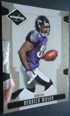 NFL 8 Derrick Mason Baltimore Ravens Donruss Leaf Limited 2008