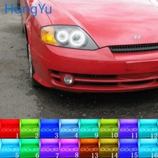 Multi-color Led Angel Eyes Halo Rings Kit For Hyundai Tiburon 03-06 Accessories Multi-color Led Angel Eyes Halo Rings Kit For Hyundai Tiburon 03-06 Accessories