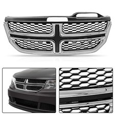 Bumper Grille W Chrome Trim Frame Fit 2011-2020 Dodge Journey