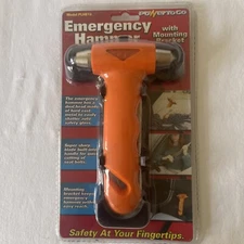 POWER TO GO Emergency Hammer Escape Tool W/Holder  & Seat Belt Cutter - New