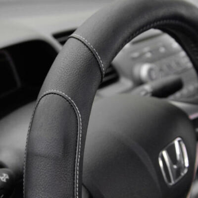 Steering Wheel Cover PU Leather For Honda Civic 2007-2012 - Gray, Soft & Smooth 14 In Steering Wheel Cover Honda - Foto 8