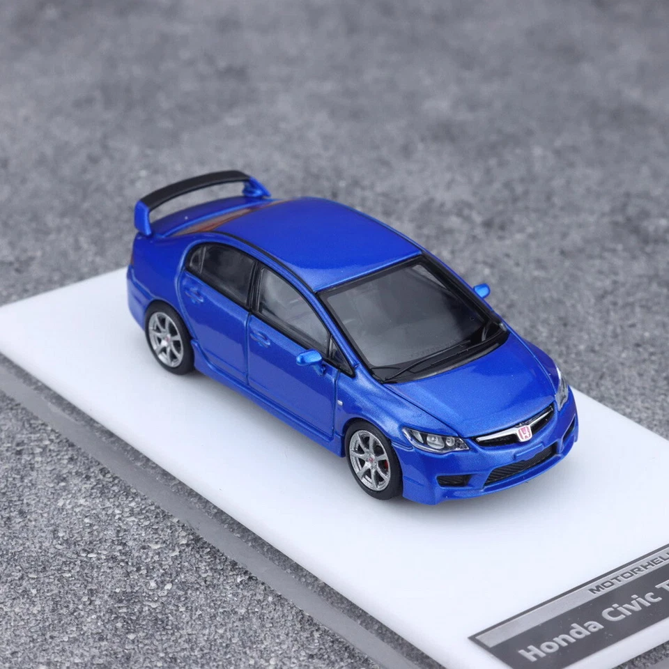 MH Escala 1/64 Honda Civic Tipo R FD2 Azul Diecast Coche Modelo Juguete Regalo Foto 2 de 4