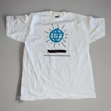 Vintage 90’s Bay Area  Oracle Tech Oneita Graphic Shirt Size XL  Computer