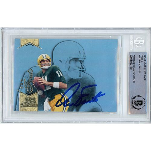 Dan Fouts Oregon Ducks Signed 2014 Fleer Retro Beckett BGS On-Card Auto Slab UO - Picture 1 of 6