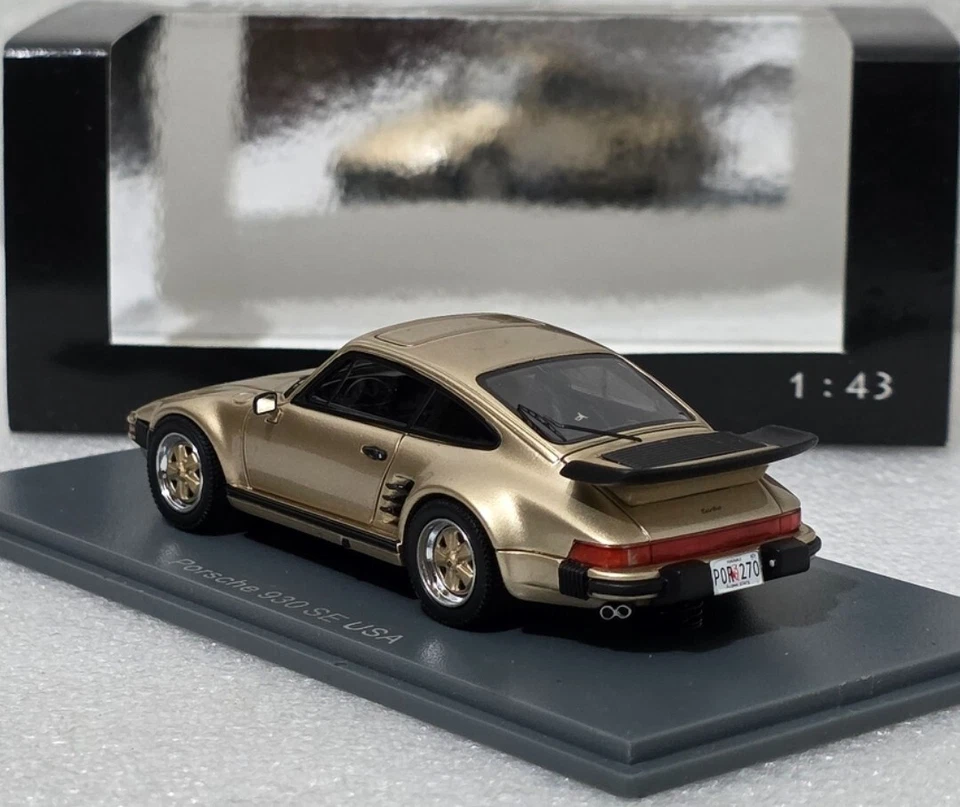 Porsche 911 (930) SE Flatnose EUA Version 1987 Gold 1:43 Neo NEO43270 RARE! (3) - Image 4 of 4