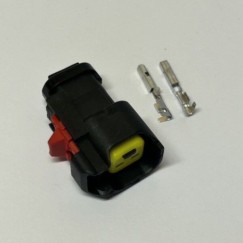 Plug set x 8 for EV6 USCAR Fuel Injector Bosch 2 pin quick release connector - Picture 2 of 3
