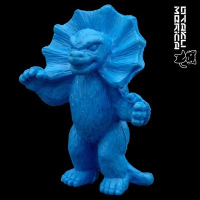 Plex Marukoshi Jirass (Blue) - VIntage Ultraman Kaiju Keshigomu 2in