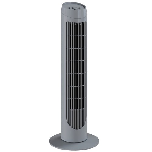 HOMCOM Tower Fan for Bedroom Cooling, 75cm Electric 70° Oscillating with 3 Speed
