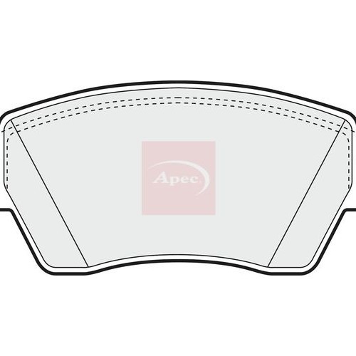 Renault Clio Iv 2012-2021 BremsbeläGe Vorne (R90) Apec PAD1312-image