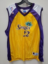 Vintage NWT Champion Los Angeles Sparks #22 Jersey WNBA Womens XL