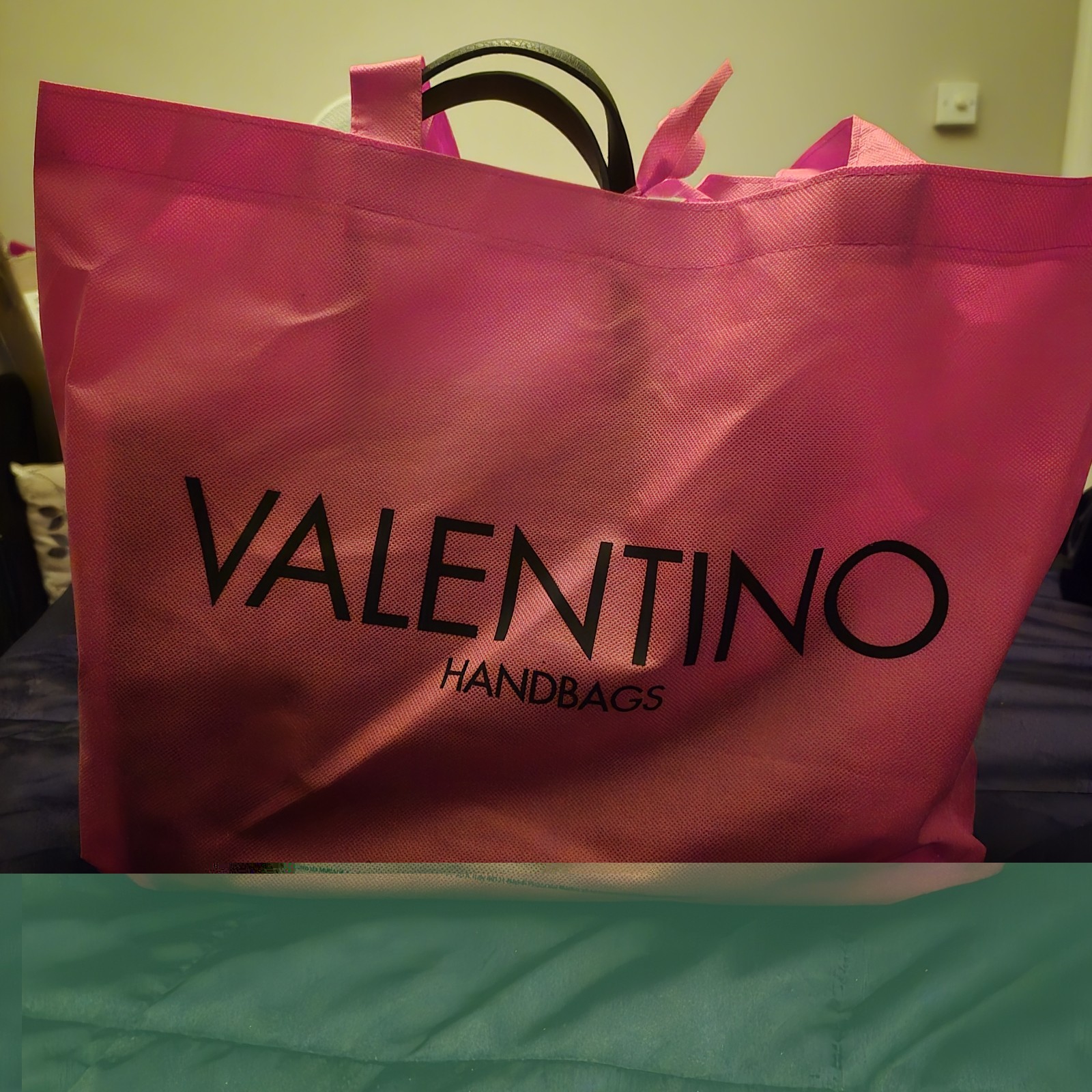 Designer Valentino Black Bag Handbag Ocarina Quilted Tote New With Tag RRP £145 image 9