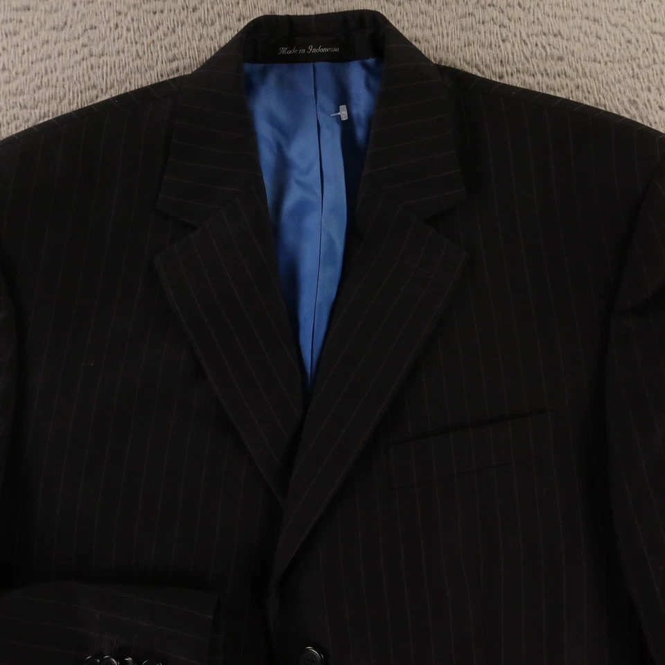 Куртка Michael Kors S 39L черная полоса мела 100% шерсть блейзер спортивное пальто - Изображение 2 из 4