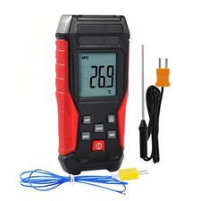 Digital K Type Thermometer Dual Probe -328F to 2501F HVAC Temperature Meter