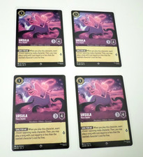 Disney Lorcana Fabled Ursula Voice Stealer 4x 44/204 Super Rare