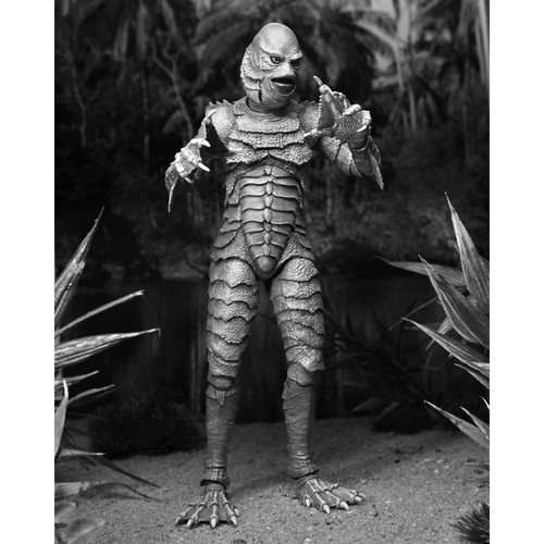 Neca UNIVERSAL MONSTERS (B/W) THE CREATURE FROM THE BLACK LAGOON 7 FIGURE - Picture 9 of 14