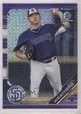 2019 Bowman Chrome Prospects Mega Box Purple Mojo Refractor Ryan Weathers g6p