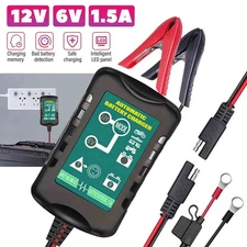 Automatic Battery Charger Maintainer Motorcycle Trickle Float For 6V 12V