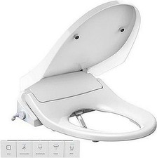 Electric Bidet Toilet Seat Elongated Heated Instant Warm Water Air Dryer R038