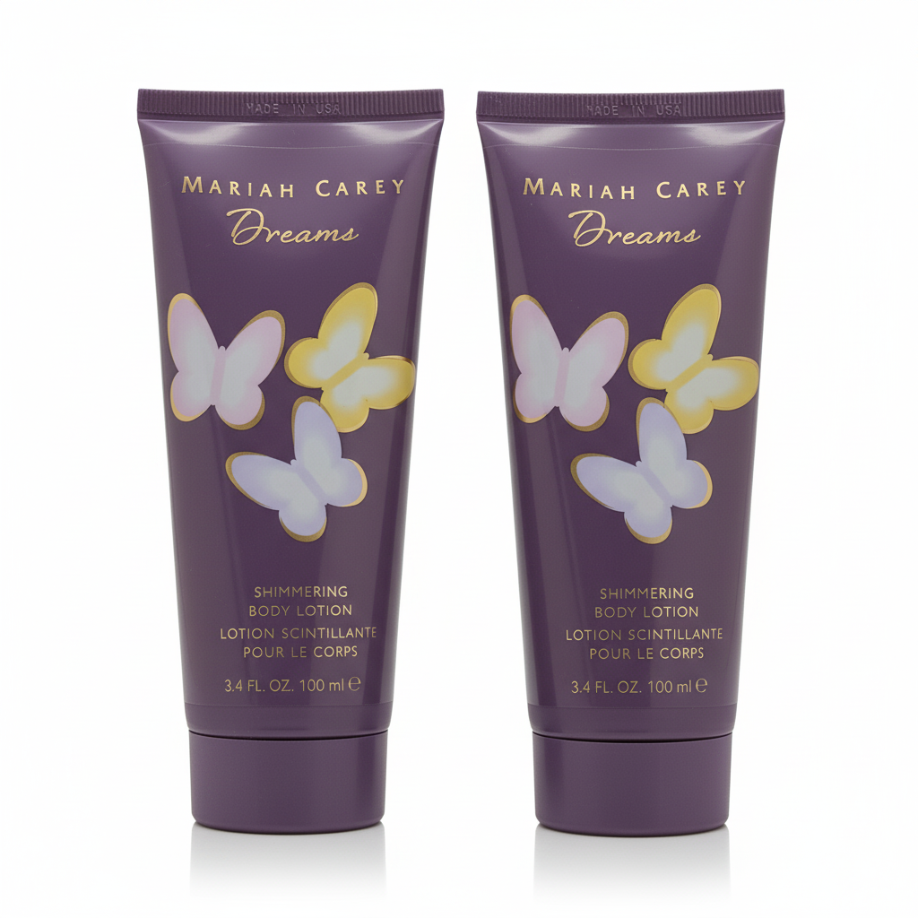2 Pack Dreams by Mariah Carey Shimmering Body Lotion - 3.4oz *New without Box*