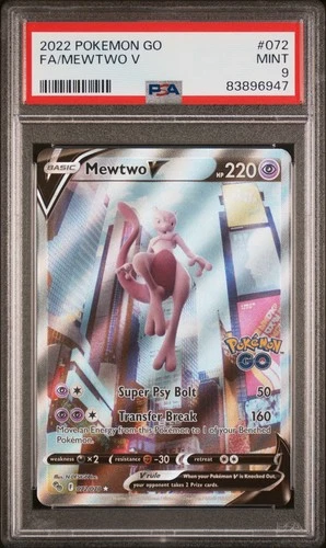 Mewtwo V #72 Pokemon Go PSA 9