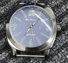 Image of Ben Sherman Bs044 Wrist Watch With Blue Face And Black Metal Unworn Condition