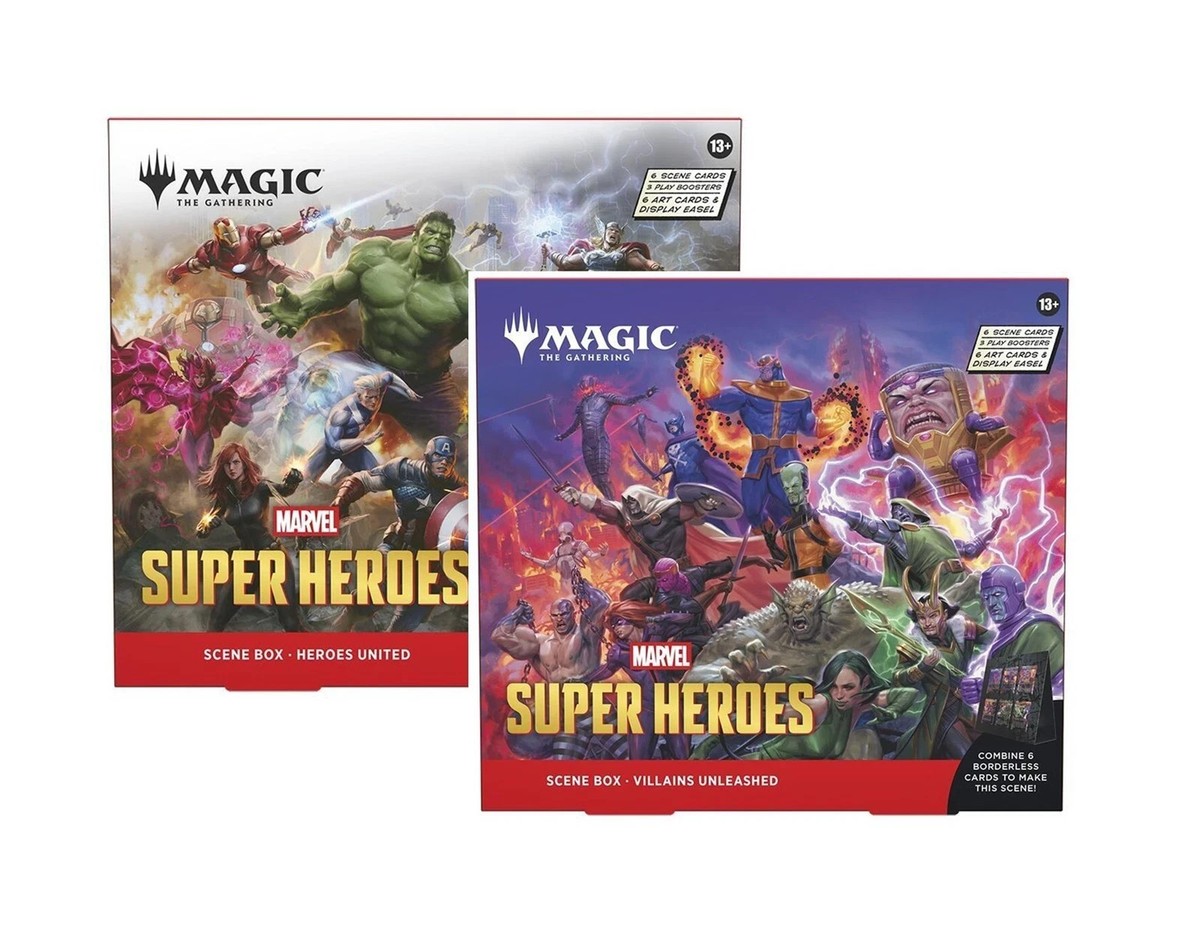 MTG Marvel Super Heroes セット シュリンク付き Marvel Super Heroes and Villians Scene Box Set of 2 Magic MTG Both