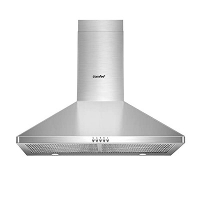 30 Inch Ducted Pyramid Range 450 CFM Stainless Steel Wall Mount Vent 30 inch