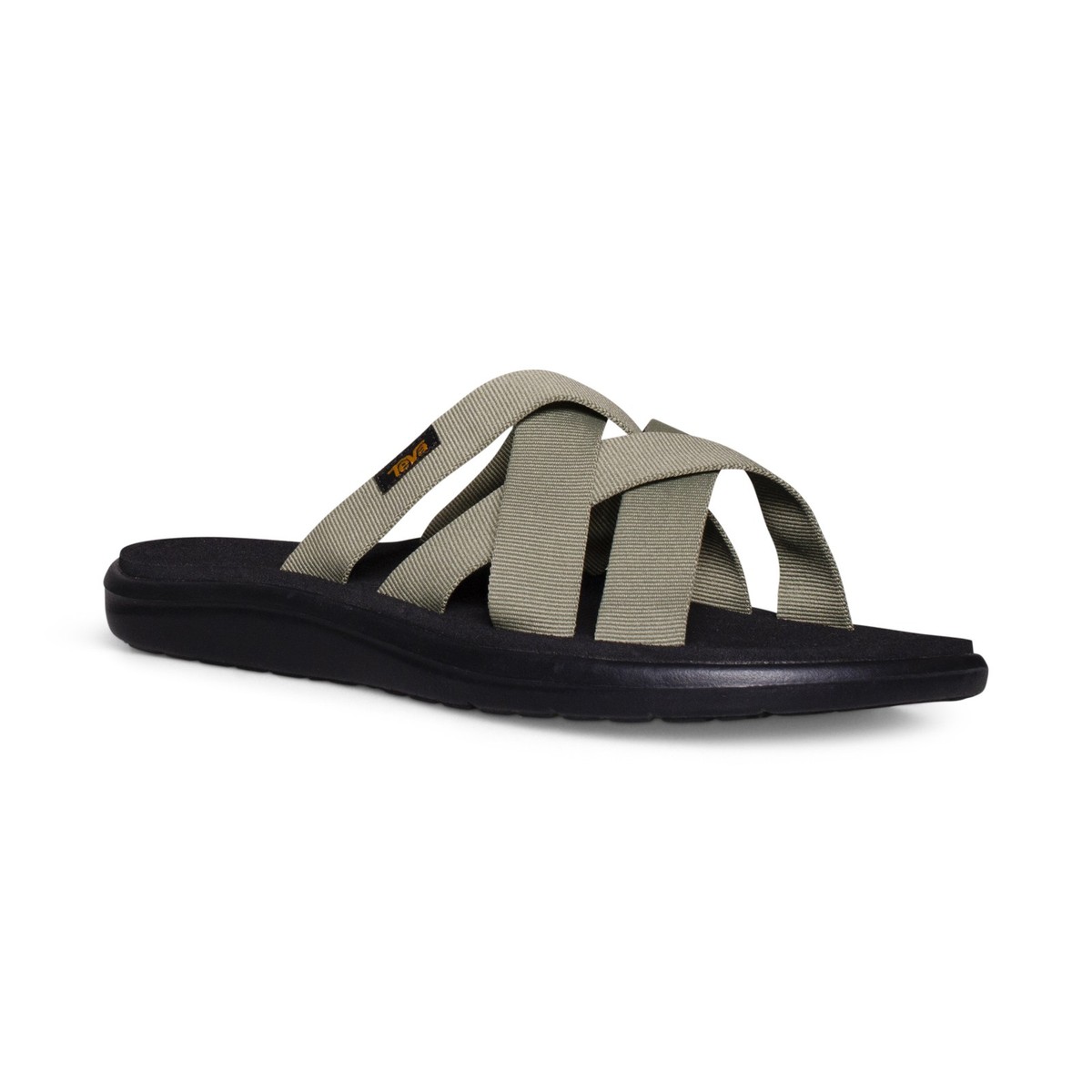 TEVA VOYA SLIDE BURNT OLIVE STRAPPY COMFORT SHOES MEN'S FLIP FLOPS