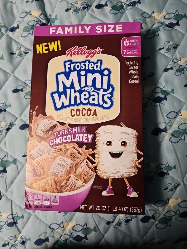 Kellogg's Mini Wheats Chocolate Cereal