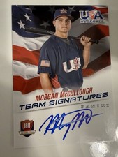 MORGAN MCCULLOUGH 2015 Panini USA Baseball Box Set AUTO #'d/499
