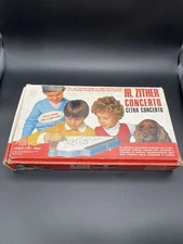 Vintage 1950's Jr Zither Italy Milano Lap Harp W/Pick, Music, Instructions