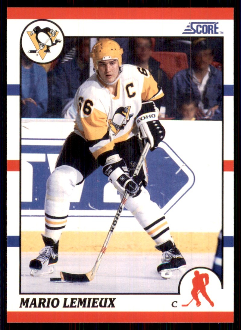 1990-91 Score #2 Mario Lemieux Pittsburgh Penguins
