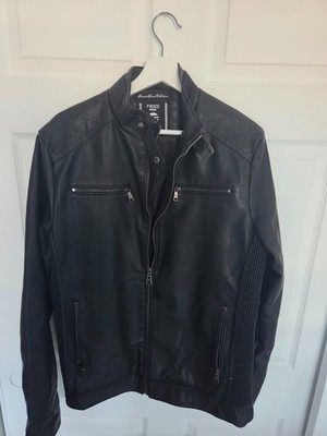 Fried NYC Pleather jacket men motorcycle Black - Clean