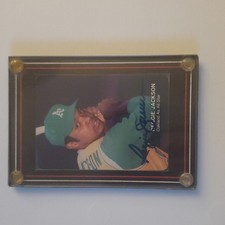 Mother's Cookies 1987 Reggie Jackson Oakland Athletics All-Star #5 Autographed