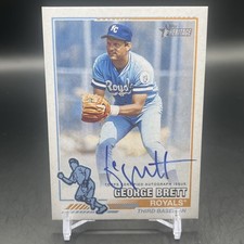 George Brett 2025 Topps Heritage Real One ON CARD  Auto 1976 Style 4/76 CLEAN