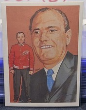 1983 Cartophilium Tommy Ivan Hockey Hall Of Fame 🚨🚨🚨 Detroit Red Wings 