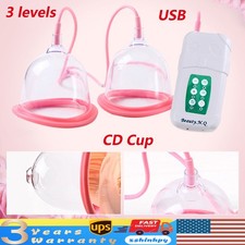 Electric Vacuum Pump Suction Breast Enlargement C/D Cup Breast Lifting Massager